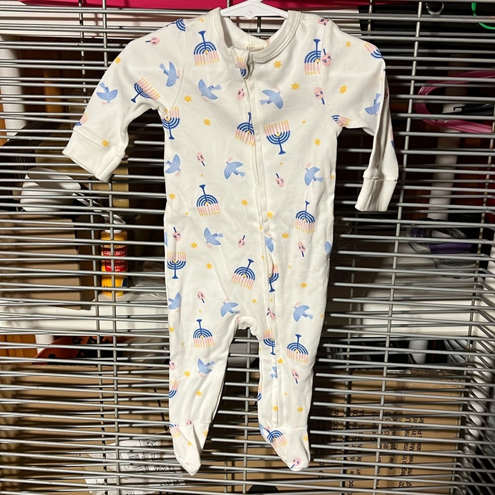 Rabbit + Bear 3-6 month one piece zip up sleeper